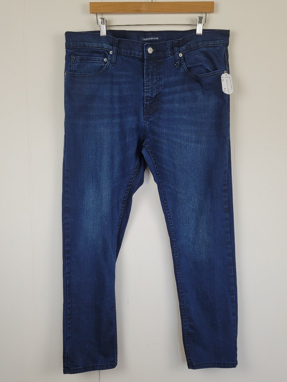 Calvin Klein Jeans 36x30 Dark Wash Slim Jeans